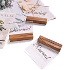 Sparkle Race Reserved Table Signs, 6-Pack Acrylic Reserved Signs for Tables Clear