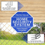 2 Pack 10" x 28" Home Security System Sign, Reflective & Rust Free Aluminum Home Security x2