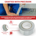 GGR Supplies AF-20R Professional/Industrial Grade High Temperature Heat Shield Resistant Aluminum Foil Tape Ideal for HVAC, Air Ducts Repair & More (3.6Mil): 2 in. Wide x 50 yds. 2" in. x 50 yds.