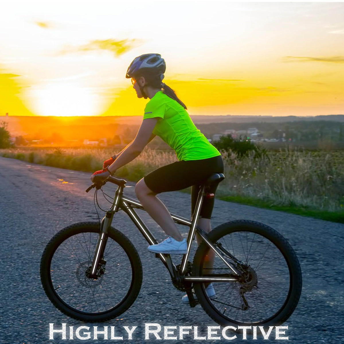 Quacc Reflective Tape 0.4" x 26 Feet Thin Warning Caution Reflector Tape Sticker Waterproof Adhesive Reflective Strip Roll Outdoor Safety for Vehicles Bike Scooter Helmet (White) White