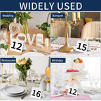 30 Packs Restaurant Table Numbers, Double Side Acrylic Table Tent Numbers for Restaurant Cafes Banquets - White 3.4 x 2.2 x 2.9 inches