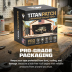 TITANPATCH PRO Waterproof Sealant Tape – Black 4" x20' – Stops Leaks Fast & Stays Sealed for 15+ Years – Sticks to RVs, Roofs, Pools, Boats, Gutters – Built for Harsh Weather (-40°F to 190°F) 4" x 20ft