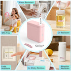 Mini Label Maker Machine with 3 Tapes, P24 Label Makers, Pink