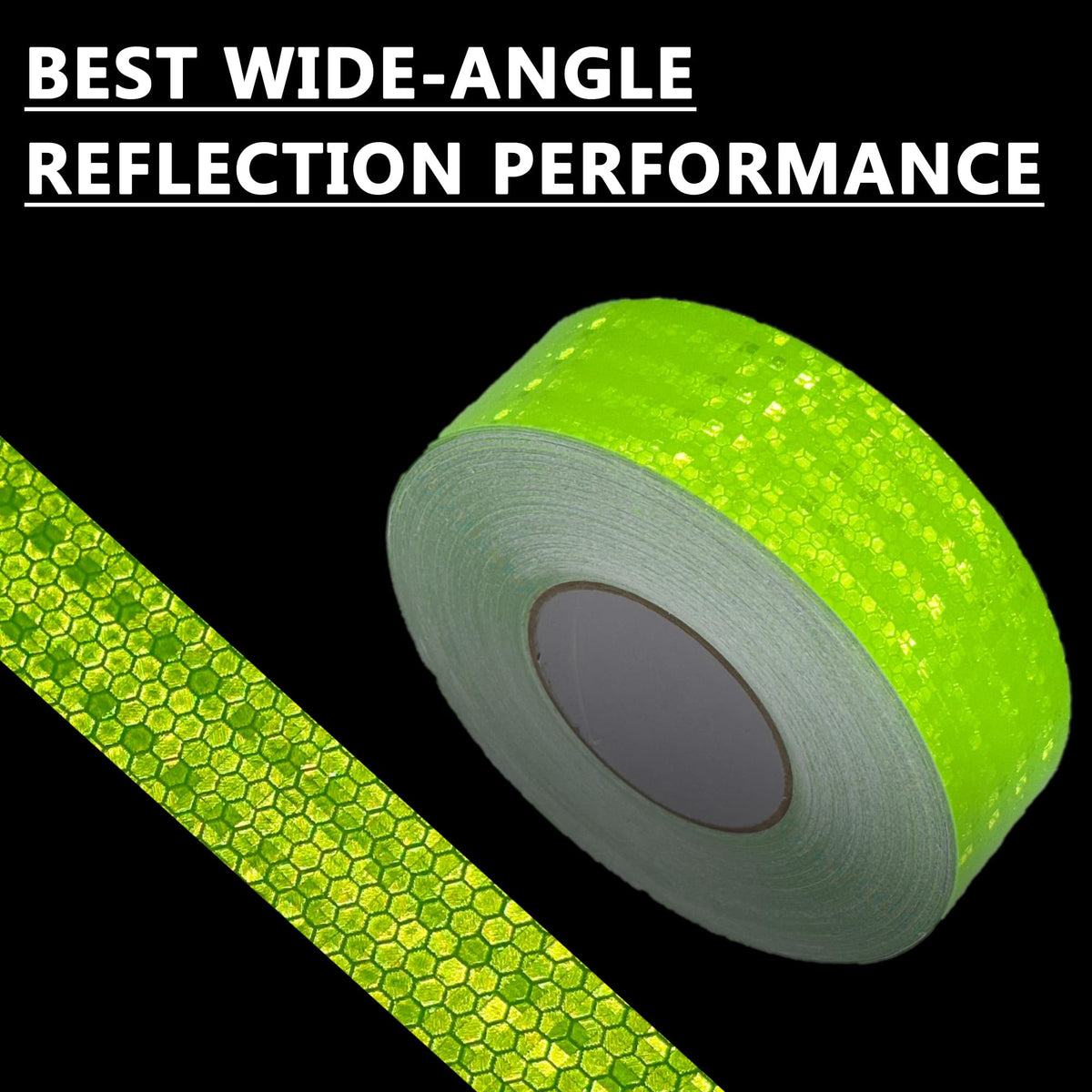 SWRT Reflective Tape 2 Inch x 30 Feet DOT-C2 Shining Star Fade Resistant Green Reflective Outdoor Waterproof Strong Adhesive Safety Warning Reflector Conspicuity Tape for Trailer Trucks Bike 1