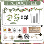 Yinkin 14 Set Wonderland Tea Party Decor Wonderland Photo Backdrop Ornament