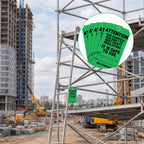 30 Pcs Scaffold Status Tag, 5.75'' x 3.25'' x 0.01'' Attention