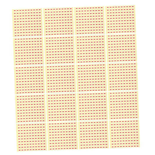 STOBOK 6400pcs Red Arrow Labels Self-Adhesive Circle Dot Stickers for Defect Indication Removable for Product Inspection Repair Shops Picture 1 1*1 cm