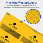 Avery® Printable Rectangle Labels, Sure Feed® Technology, 2" x 3-1/2", Bright Yellow Labels, Print-to-The-Edge, Laser/Inkjet Printable, 320 Total, Great for Mailing and Candles 320 labels
