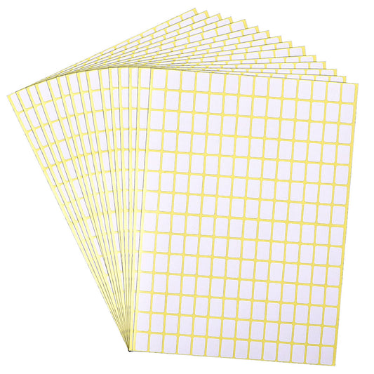 2940 Pcs Matte Small White Labels Stickers Blank Labels Removable Price Tags Labels Stickers for Jars Boxes File Folders Envelopes School Office Kitchen (13 X 9 mm) 2940pcs 13x9mm