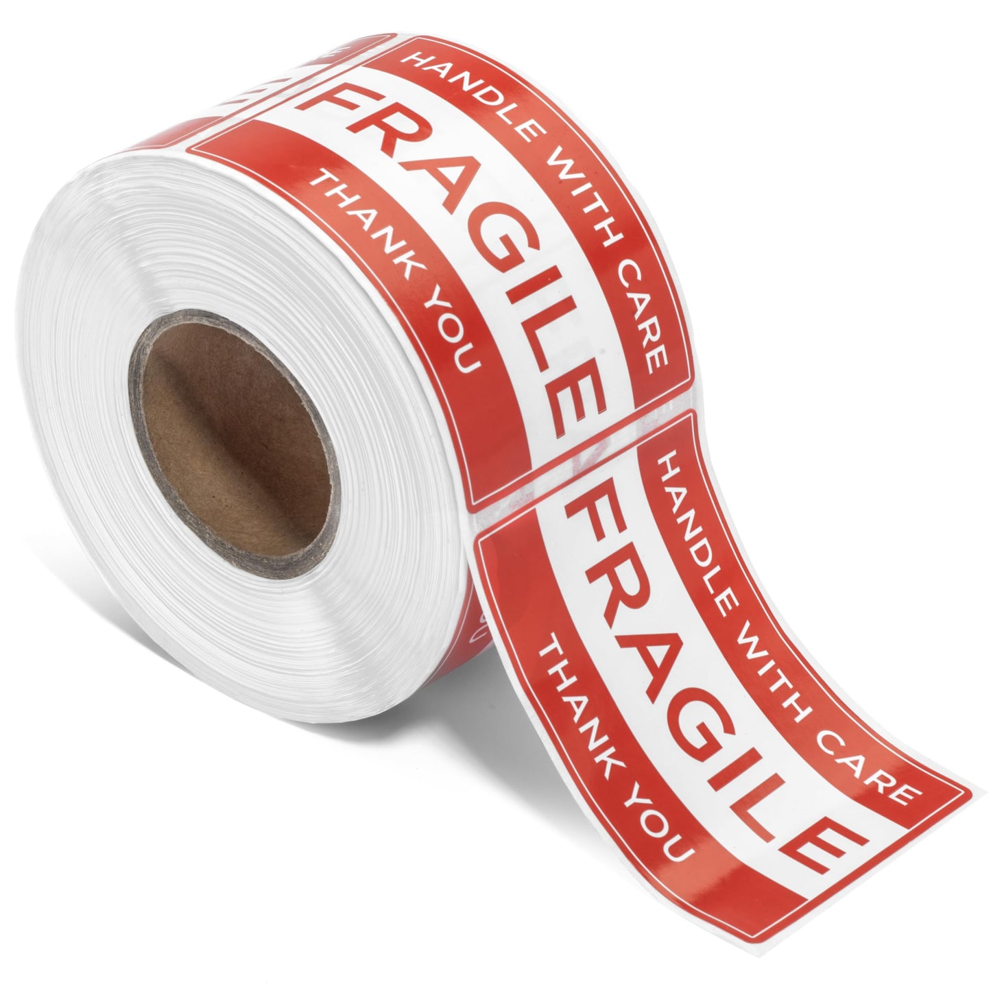 1000 pcs Fragile Handle with Care Stickers for Shipping 2x3 Inch Labels, 500/Roll (Pack of 2)