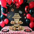 Horror Themed Birthday Party Cupcake Stands Cake Tower