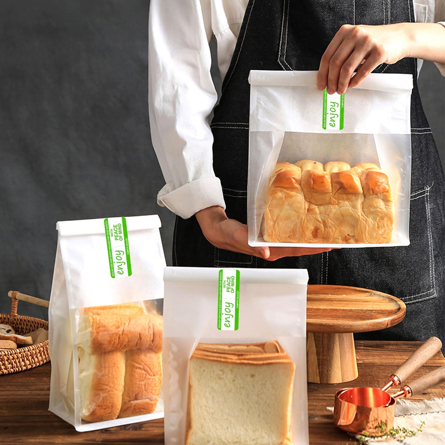 Tamper-Evident Sealed Freshness Labels 1 x 3 inch Tamper Evident Food Package Stickers 500 PCS Food Delivery Stickers- Adhesive Sticker for Safe Food Delivery Food Containers Bags