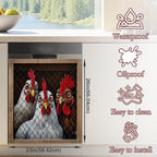 Farm Chicken Dishwasher Magnet Cover for Kitchen Décor Farm Chicken