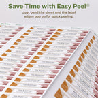 Avery® EcoFriendly Recycled Return Address Labels, 1/2" x 1-3/4", White, Permanent Label Adhesive, 8,000 Printable Labels (48467) 8,000 labels 1/2" x 1-3/4"
