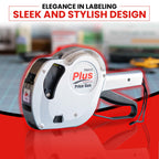 Perco Plus 1-Line Price Marking Gun with Labels Kit - Compares to Monarch 1131-01 Band Includes 1-Line 8-Character Band Price Labeler Gun, 9,000 Blank White Labels, a Label Scraper, and an Extra Inker Price Gun Kit