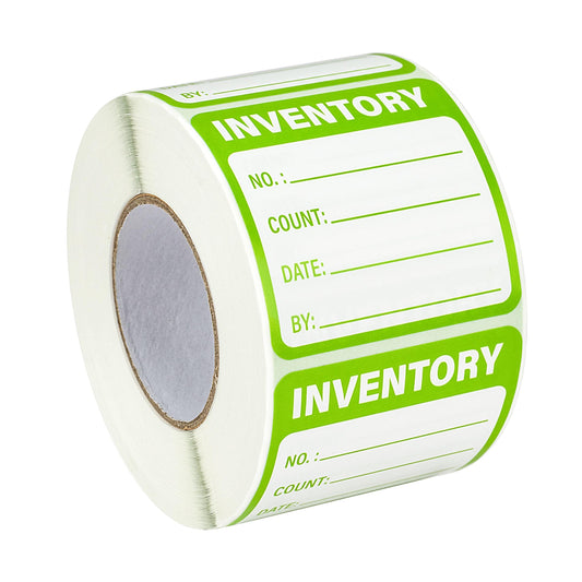 600 Pcs Inventory Stickers Control Labels for Shipping Handling Packing Moving Marking Organizing Notating Items 2 X 2 Inch Green