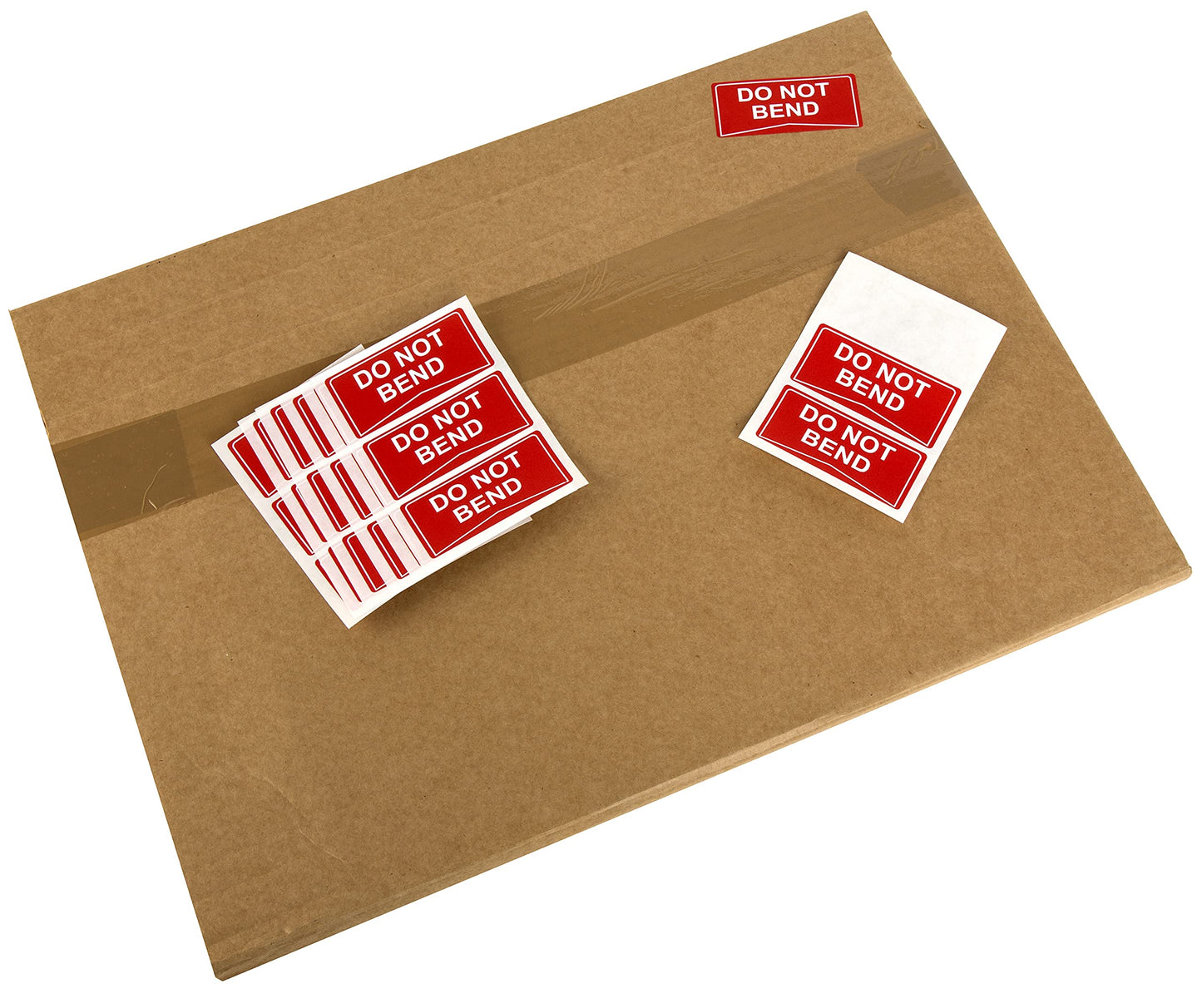 Do Not Bend Label Stickers Self Adhesive Medium Size - Pack 21