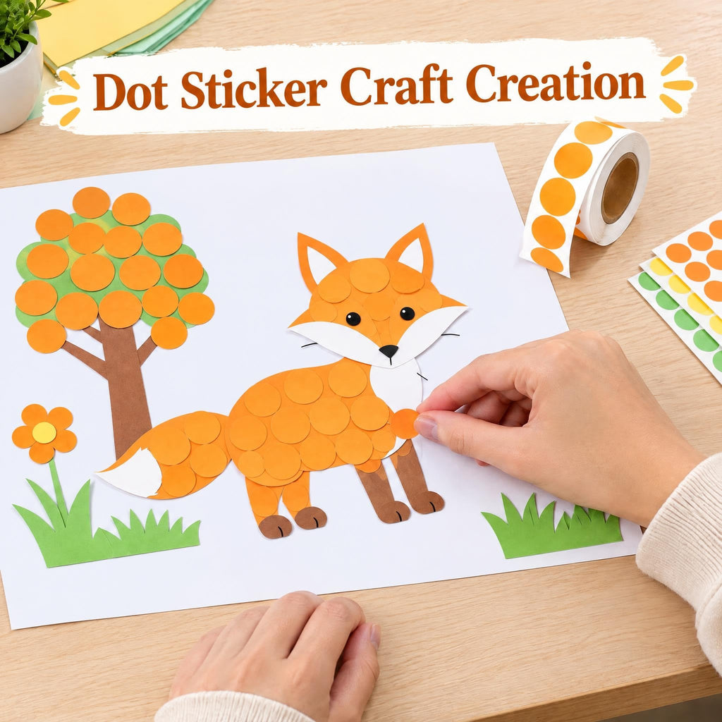 5000 PCS 3/4" Colored Dot Stickers 10 Colors 0.75 inch Circle Stickers 10 Roll/5000pcs