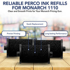 Perco Ink Roll for Monarch 1110 Price and Date Guns - Pack of 4 Replacement Inkers for Monarch 1110 Labelers - Easy to Load, Premium, Clear & Bold Prints - Made in USA