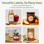 Avery® Dissolvable Oval Scalloped Labels, Sure Feed® Technology, 1-1/8" x 2-1/4", Matte White, Print-to-The-Edge, Laser/Inkjet Printable, 210 Labels Total