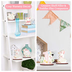 9Pcs Silly Goose Baby Shower Decorations,One Silly Goose Wood Table Centerpiece,Cute Tabletop Detachable Sign Tiered Tray Decor for Baby Shower Gender Reveal Birthday Party Favor Supplies