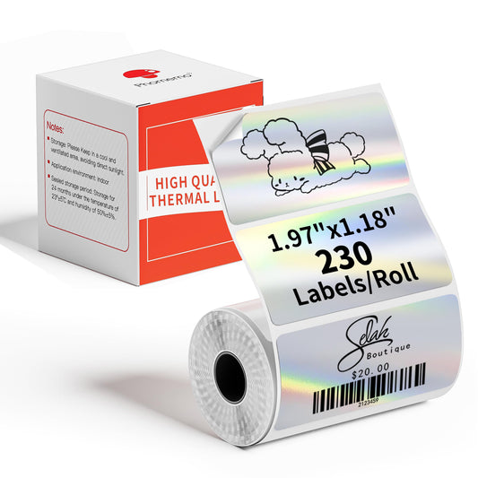 Phomemo M110 Gradual Thermal Labels- 1.96"x 1.18"(50x30mm) Sticker Labels for Address/Barcode/Mailing/Logo/File Labels 1.96" x 1.18"