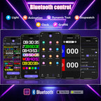 LED signs for business,APP control DIY text,LED window ads display screen 27x5in