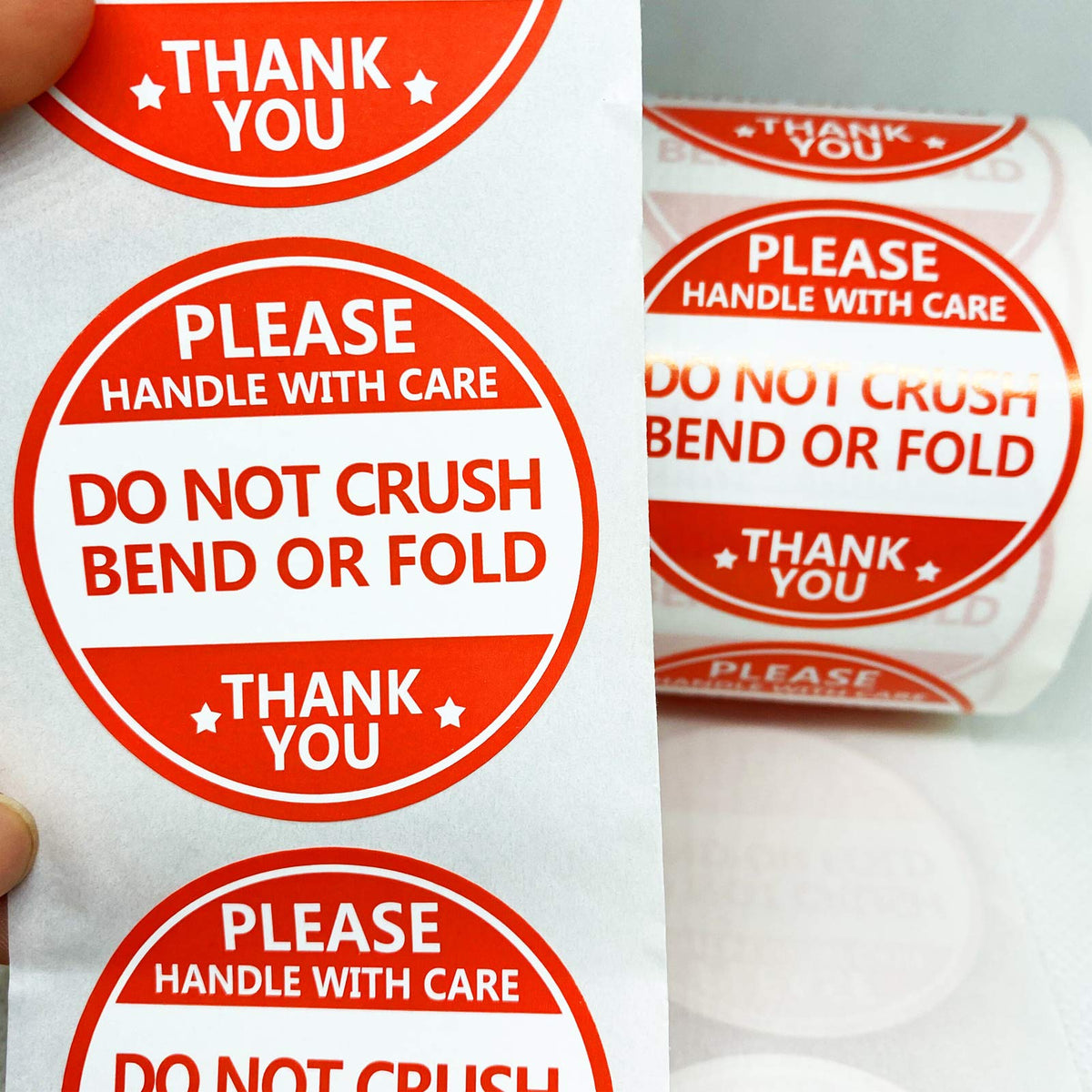 Do not Crush Bend or Fold Shipping Handling Stickers Labels,Shipping Warning Stickers for Package 2 Inch 500 Pcs Per Roll