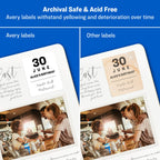 Avery ID Labels, Sure Feed Technology, Permanent Adhesive, 2" x 2-5/8", 225 Labels (6572) & Easy Peel Printable Address Labels with Sure Feed, 1" x 2-5/8", White, 750 Blank Mailing Labels (18260)