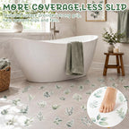 Fullhawl 30 Pcs Eucalyptus Non Slip Shower Stickers, Bathtub Safety
