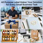 Labeer Bluetooth Thermal Shipping Label Printer, Wireless 4x6 Label Printer Black
