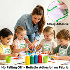 200Pcs Green Name Tag Stickers+500Pcs Christmas Name Tag Stickers