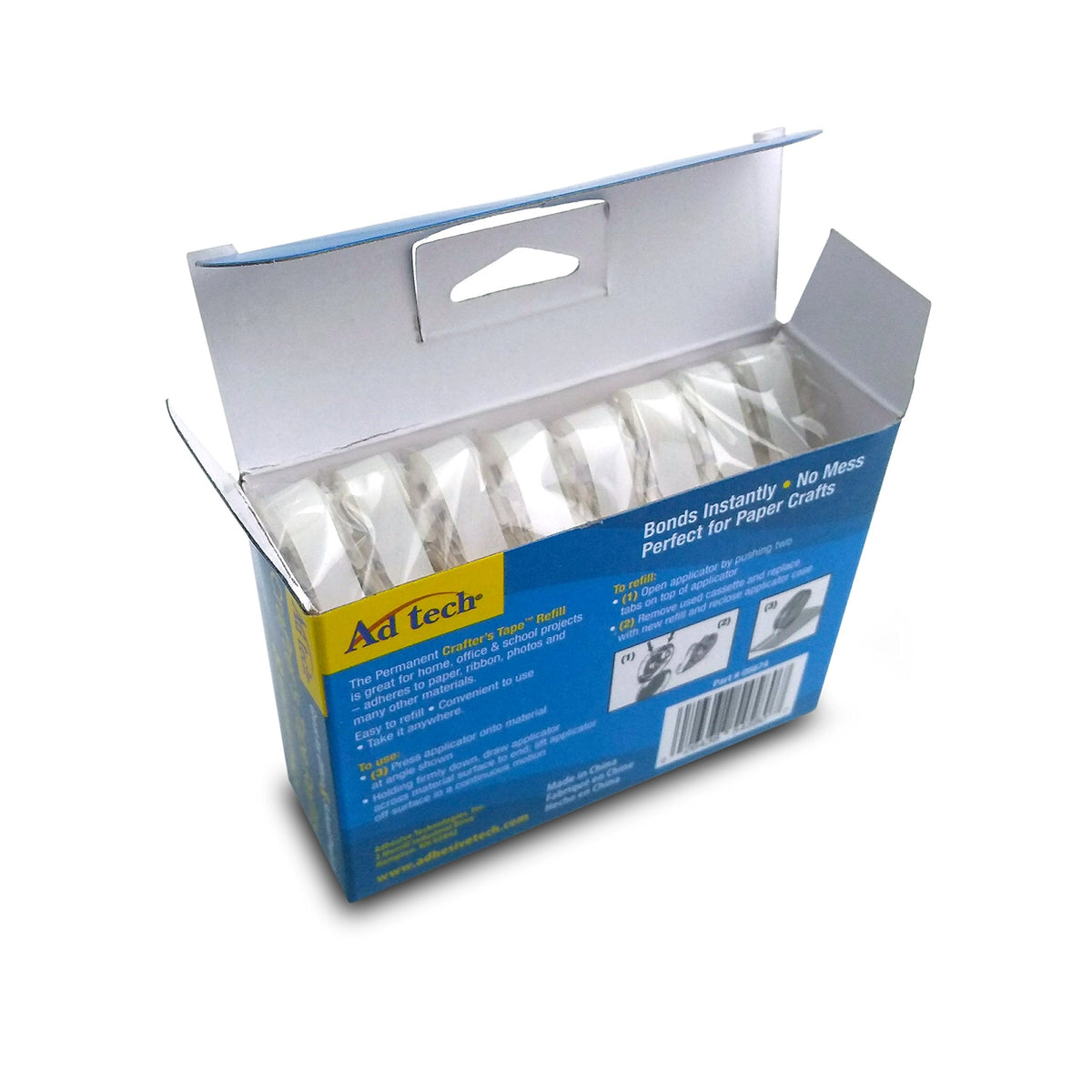 AdTech 05674 Permanent Crafter's Tape Refills, Pack of 8, Clear Tape Refills (Pack of 8)