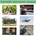 Reflector Stickers-High Visibility-Good Adhesion-Outdoor Waterproof-Red-1.18" × 3.15"- 24 PCS-Reflective Stickers for Helmet，Bike, Car, Mailbox, Motorcycle 1.18" × 3.15" Red