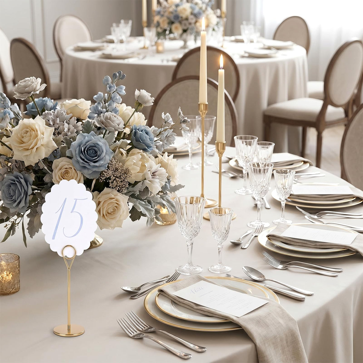 Scalloped Wedding Table Numbers, Banquet Table Numbers 1-20 Decor