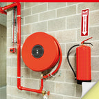 OLANZU Fire Extinguisher Stickers for Wall, 24 Pack, 4x12" Pack of 24