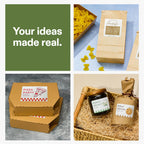 Avery Printable Rectangle Hemp Labels with Sure Feed Technology, 2" x 5", Off-White, Print-to-the-Edge, Laser & Inkjet Compatible, 80 Total, Great for Product Branding, Packaging, and More 80 Labels