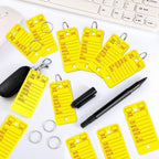 Gersoniel 500 Pcs Key Tags with Labels Rings Car Dealership,Yellow Yellow