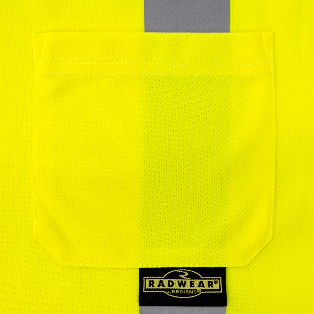 RADWEAR ST21-2 Type R Class 2 Long Sleeve Moisture Wicking Reflective Safety T-Shirt for Men and Women, Hi-Vis Green, XL X-Large