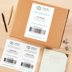Avery Half-Sheet Printable Shipping Labels, 5.5" x 8.5" Customizable Stickers, White, 50 Blank Mailing Labels, Great for Mailing, Shipping, Organizing, and More (8126) 50 Count