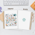 Veterinary Receptionist Gifts Notebook Journal, Vet Tech Week Gifts, Veterinary Medicine Technician Assistant Gift Hardcover Spiral Notebook 5.5x8.3 Inch