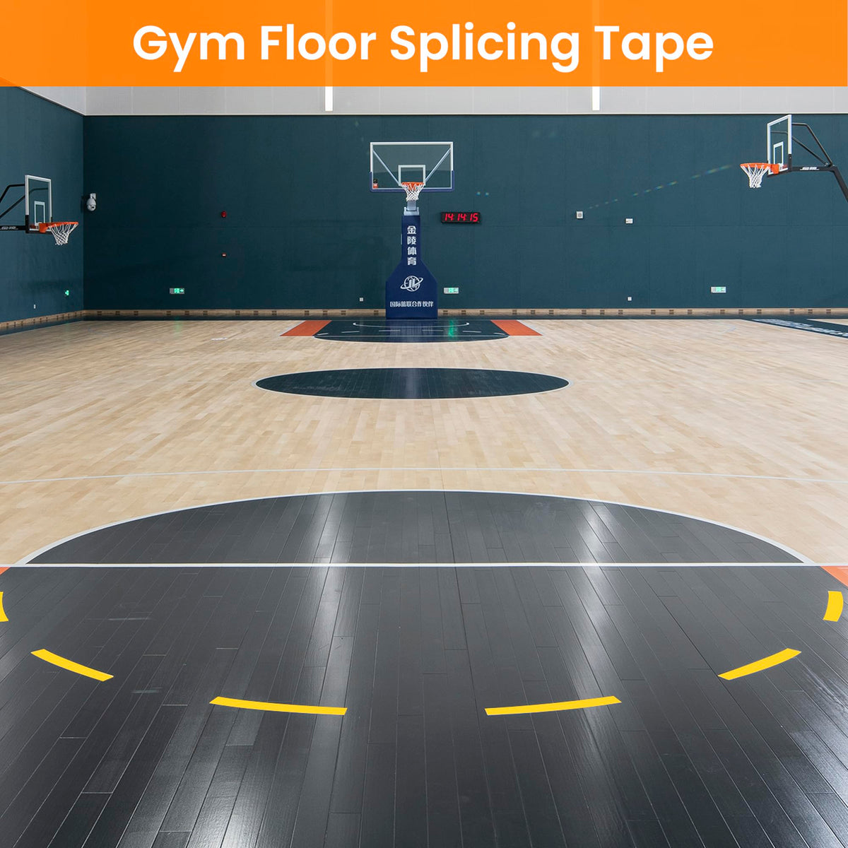 TAPEBEAR Floor Tape Yellow Vinyl Tape 2" x 36 yds, Floor Caution Marking Dance Splicing Tape Safety Warning Stripe Abrasion-Proof Waterproof for Gym, Warehouse, Traffic Signage, Color Coding 2" x 36Yards