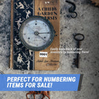 Consecutive Number 0001-1000 Stickers, 1 x 1.5 inch, 1000 Labels 0001 - 1000