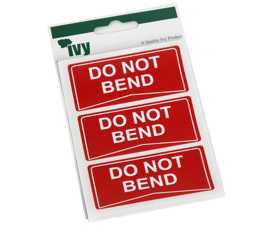 Do Not Bend Label Stickers Self Adhesive Medium Size - Pack 21