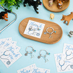 Sureio 24 Sets Vet Tech Appreciation Gifts Bulk Veterinary Keychains Claw