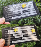 Blank Aluminum Trailer ID Plates, Metal Identification Plate, Serial Number Tag, Equipment Data Plate, Chassis ID Label, Compliance Asset Tag, Industrial Nameplate, DIY Replacement ID Plate Blank, 5 Pcs.