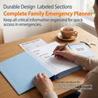 The Life Book Document Organizer with Pre Labels, Family Emergency Planner, End of Life Important Documents Binder, Portable Paper File Folio for Medical Legal Financial Household Paperwork