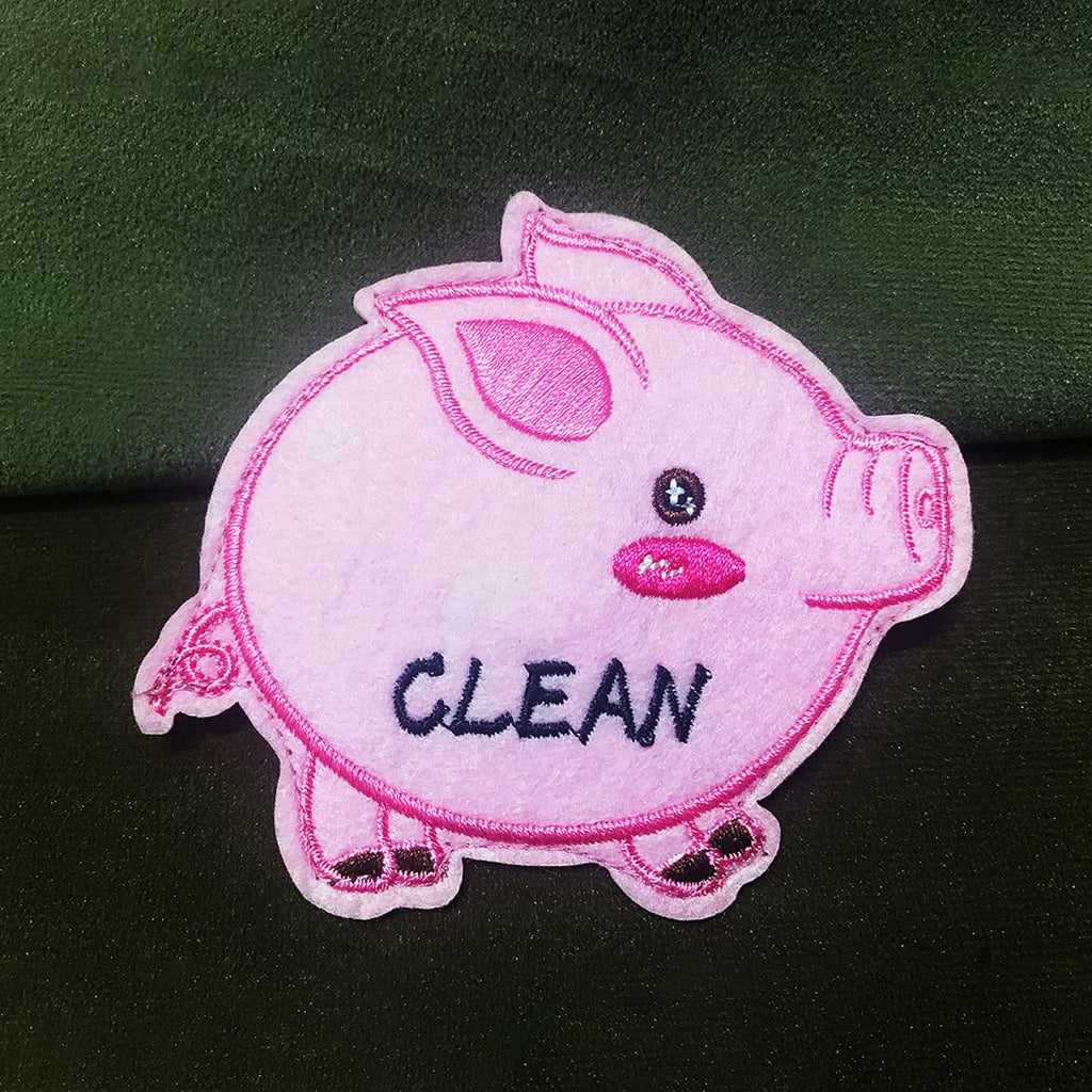 Clean Dirty Magnet for Dishwasher Oxepleus Funny Handmade Felt Piggy