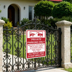 Zonon 1 Pack Private Parking Only Sign, 18" x 24"