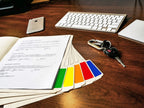 ChromaLabel 1x3 inch removable color code rectangle labels, assorted standard, 150 stickers per pack, ideal for organizing and coding.